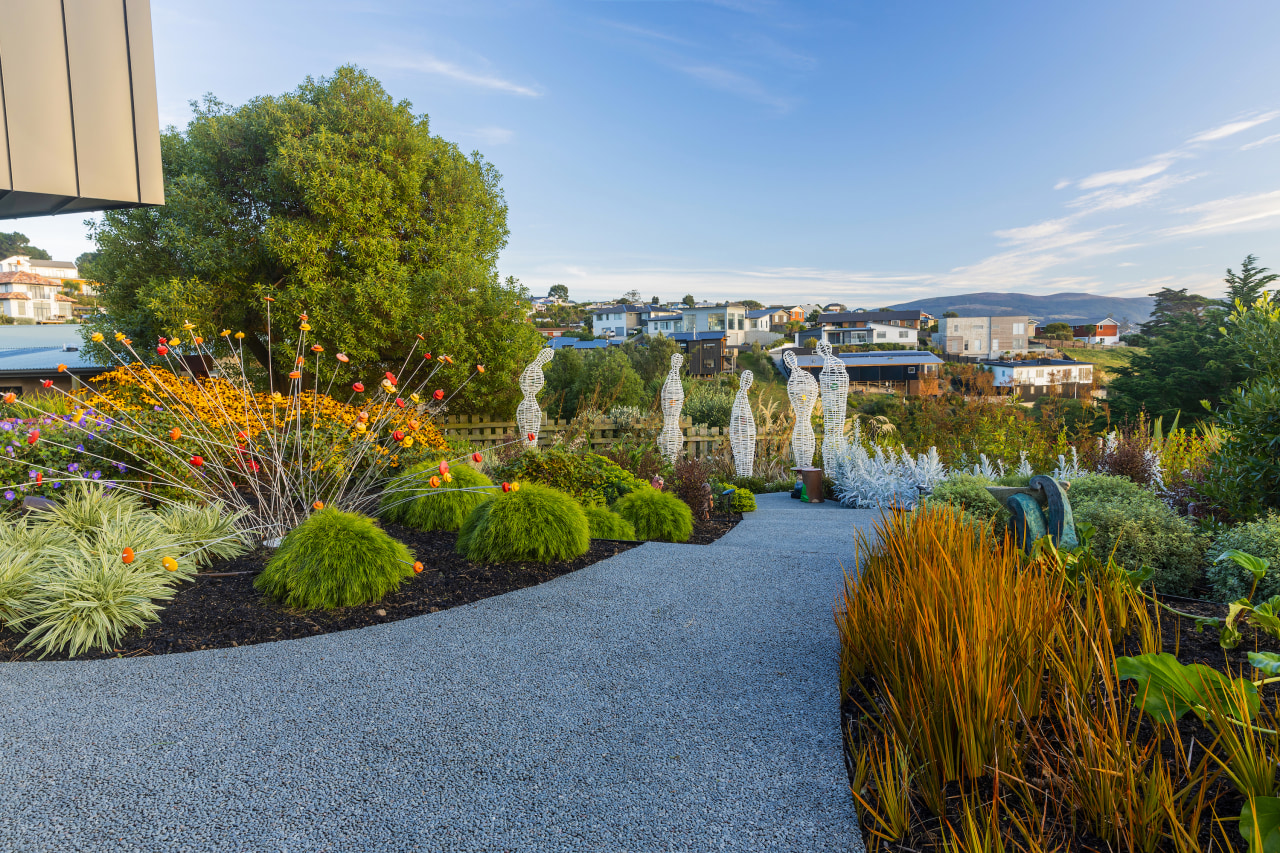 Red tussock moves in the coastal winds and 