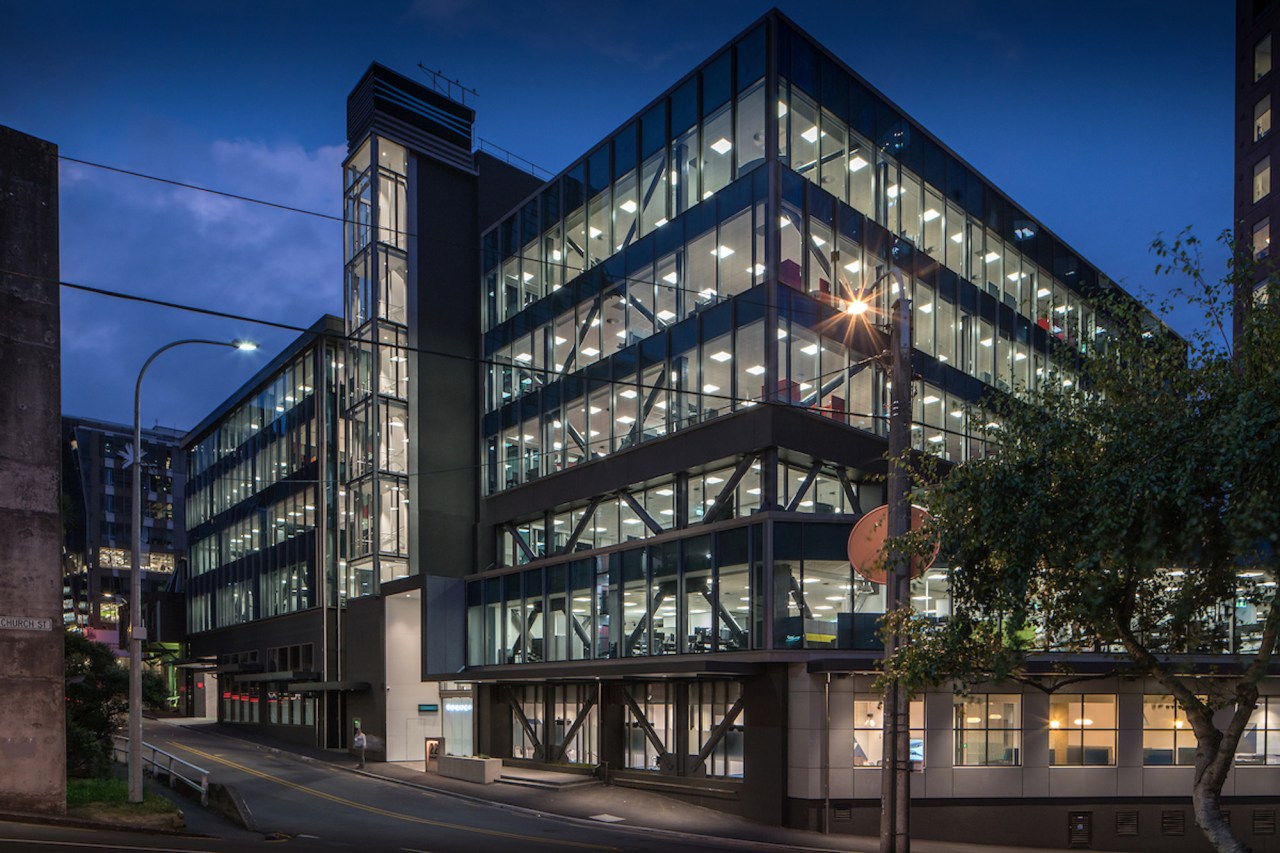 Supreme Winner – Property Council New Zealand Rider Levett apartment, architecture, building, city, commercial building, condominium, corporate headquarters, facade, headquarters, home, house, metropolis, metropolitan area, mixed use, neighbourhood, real estate, residential area, sky, black, blue