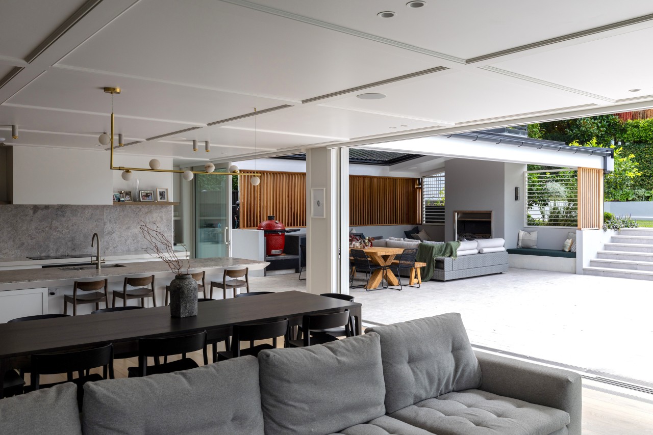 The big picture – living, dining, kitchen and 