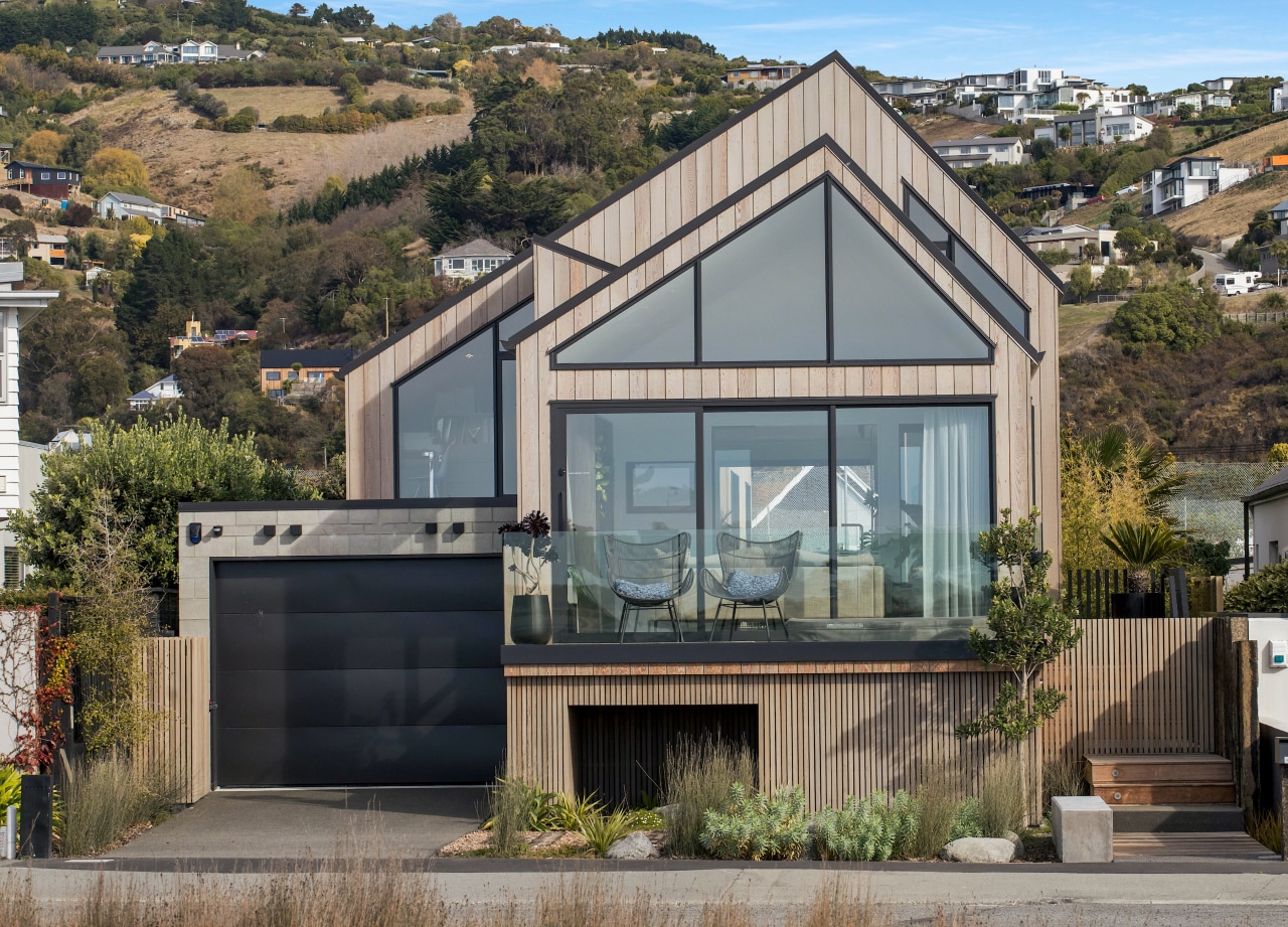 This beautiful timber clad costal Christchurch home emulates 