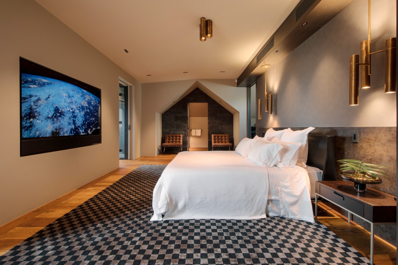 The material palette creates a sense of consistency 