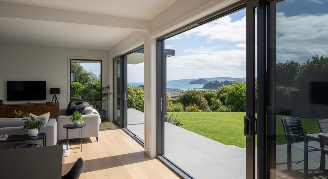 Modern Euro slider enhancing indoor outdoor living Altus 