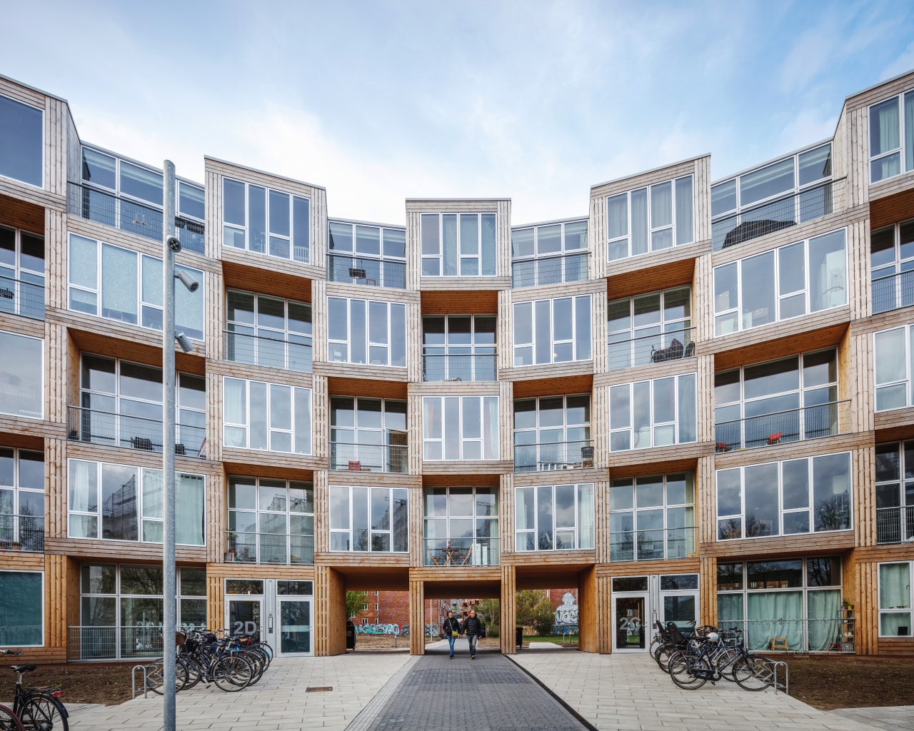 The 66 modular units at Dortheavej are arranged apartments, architecture, building, mixed condominium, homeneighbourhood, property, residential area, Bjarke Ingels Group