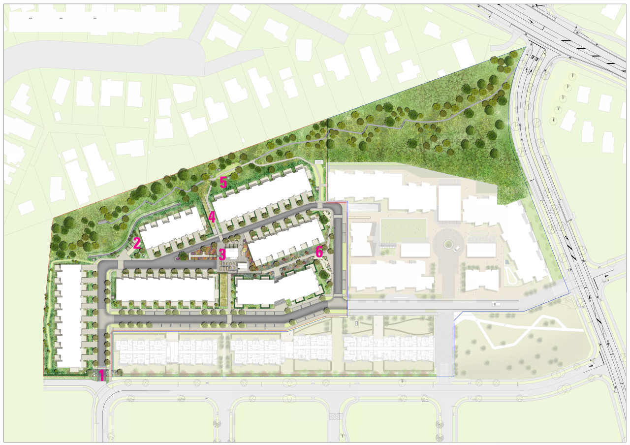 The masterplan for Gulf Rise by MetLifeCare shows architecture, senior living communities, Metlife care, Boffa Miskell