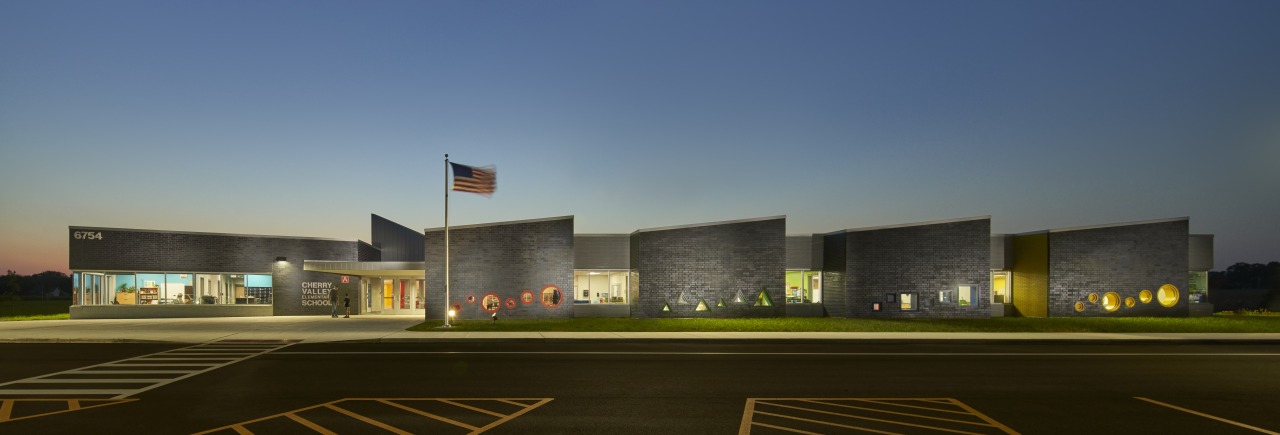 Rockford Public Schools District 205 Elementary School by brown, blue