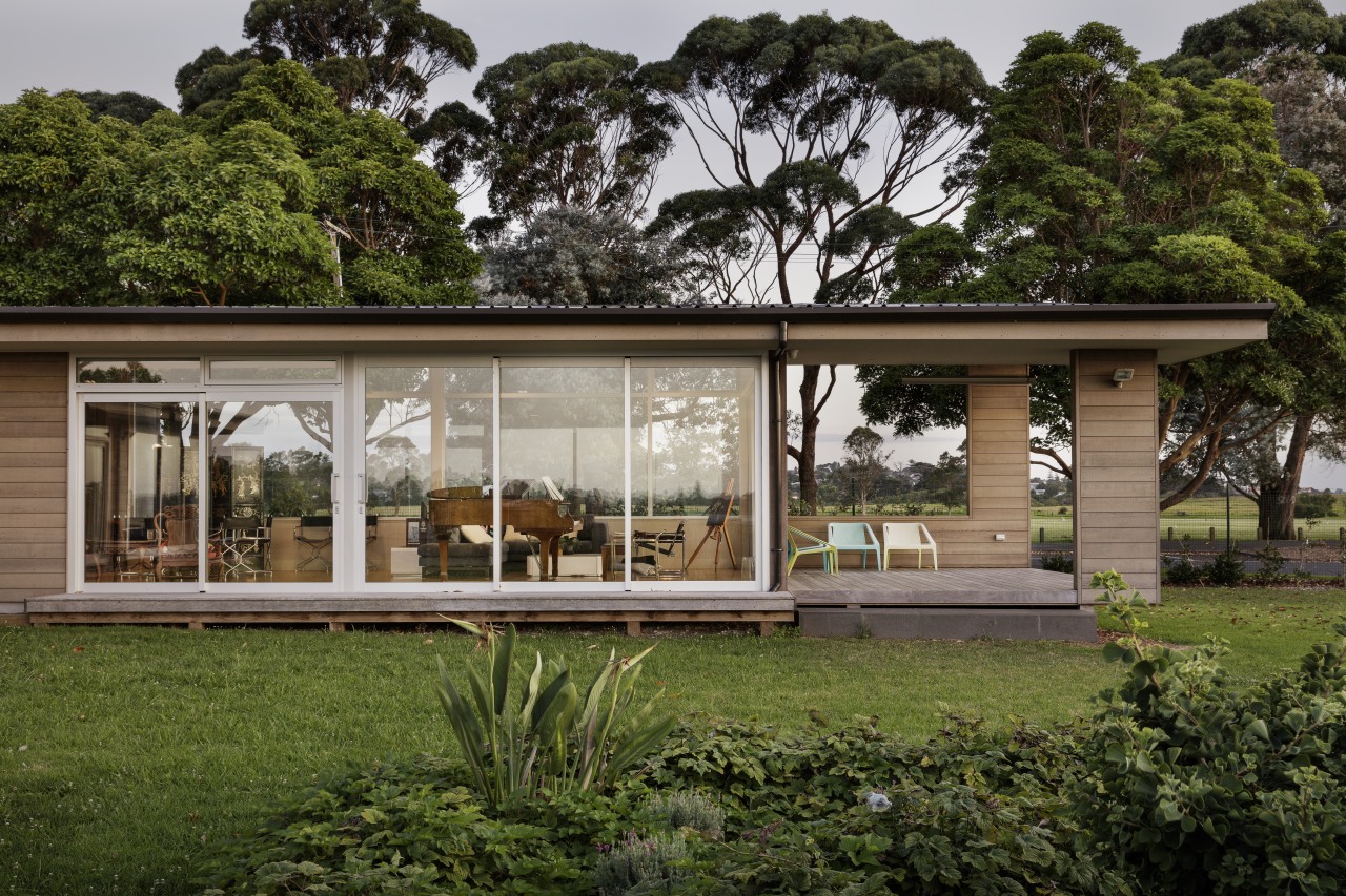 A park over the road to the north architecture, botany, building, estate, facade, grass, home, house, landscape, pavilion, property, real estate, tree, brown, black