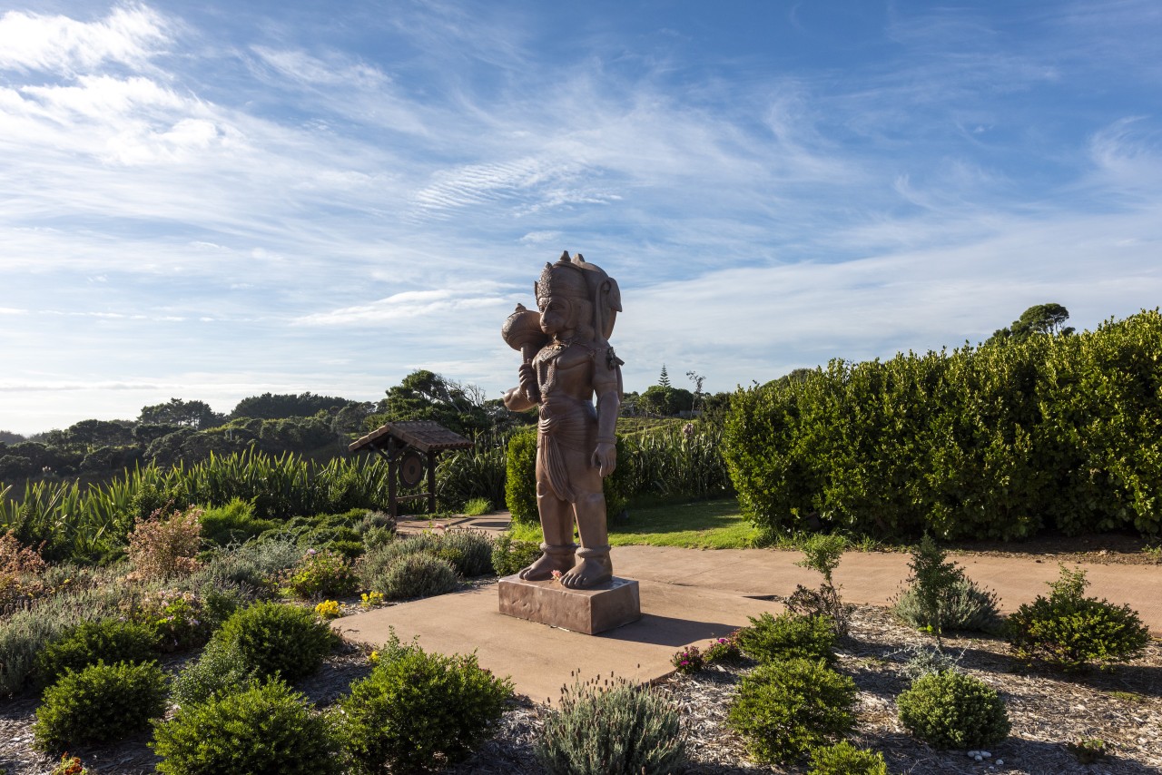 A statue beside the pétanque area. - Ancient 