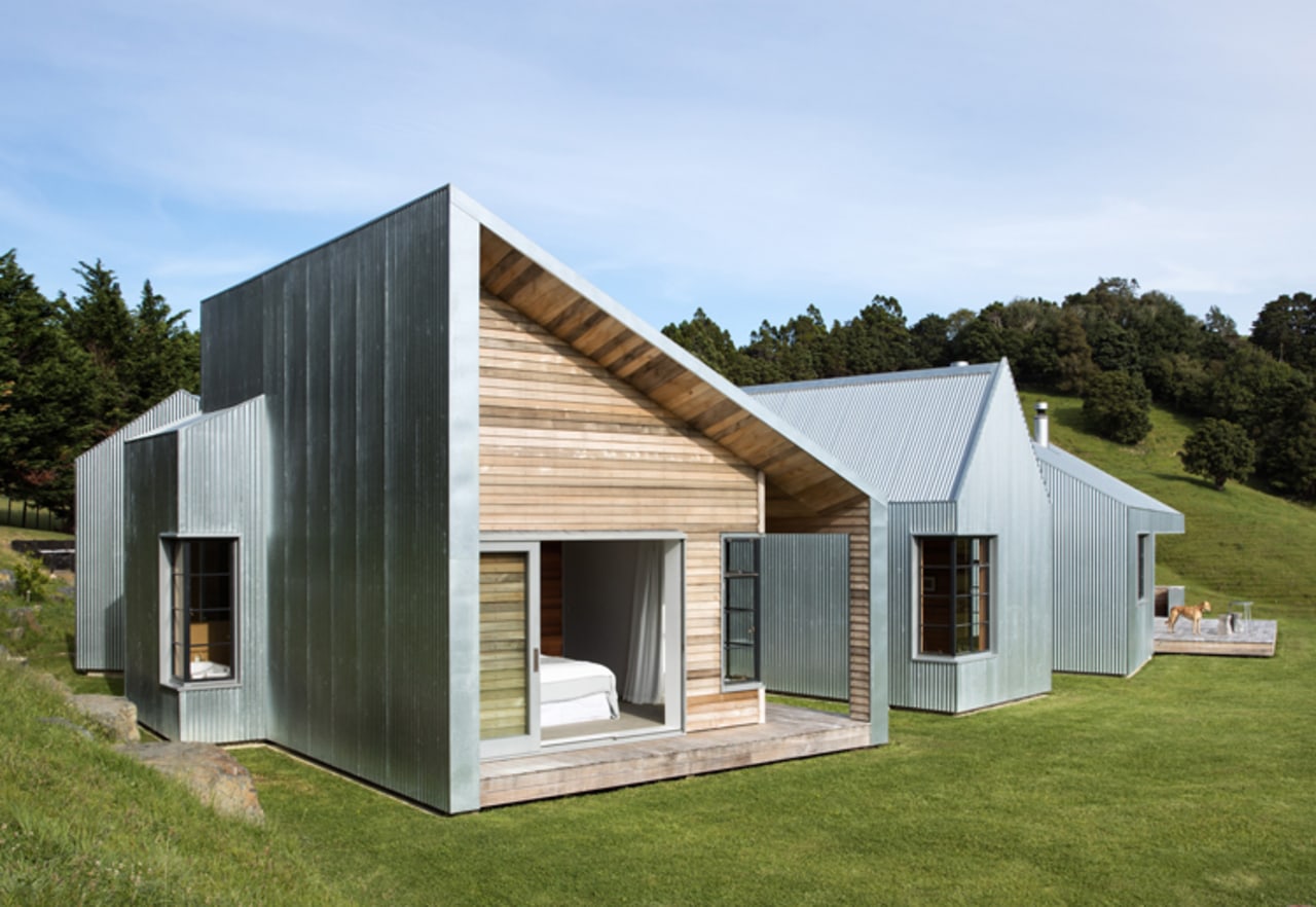 WINNER: Pukapuka Road House / Pukapuka Road House, Rodney:  architecture, cottage, facade, farmhouse, home, house, real estate, shed, siding, brown, teal