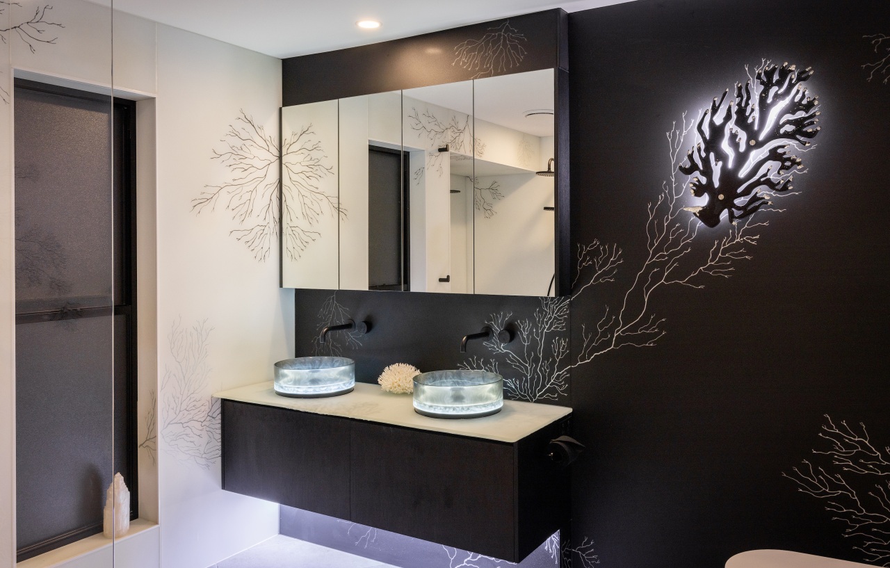 The custom designed wall panel motifs were strategically 