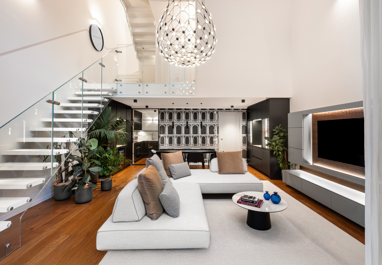 Studio Marco Piva treated the staircase as an 