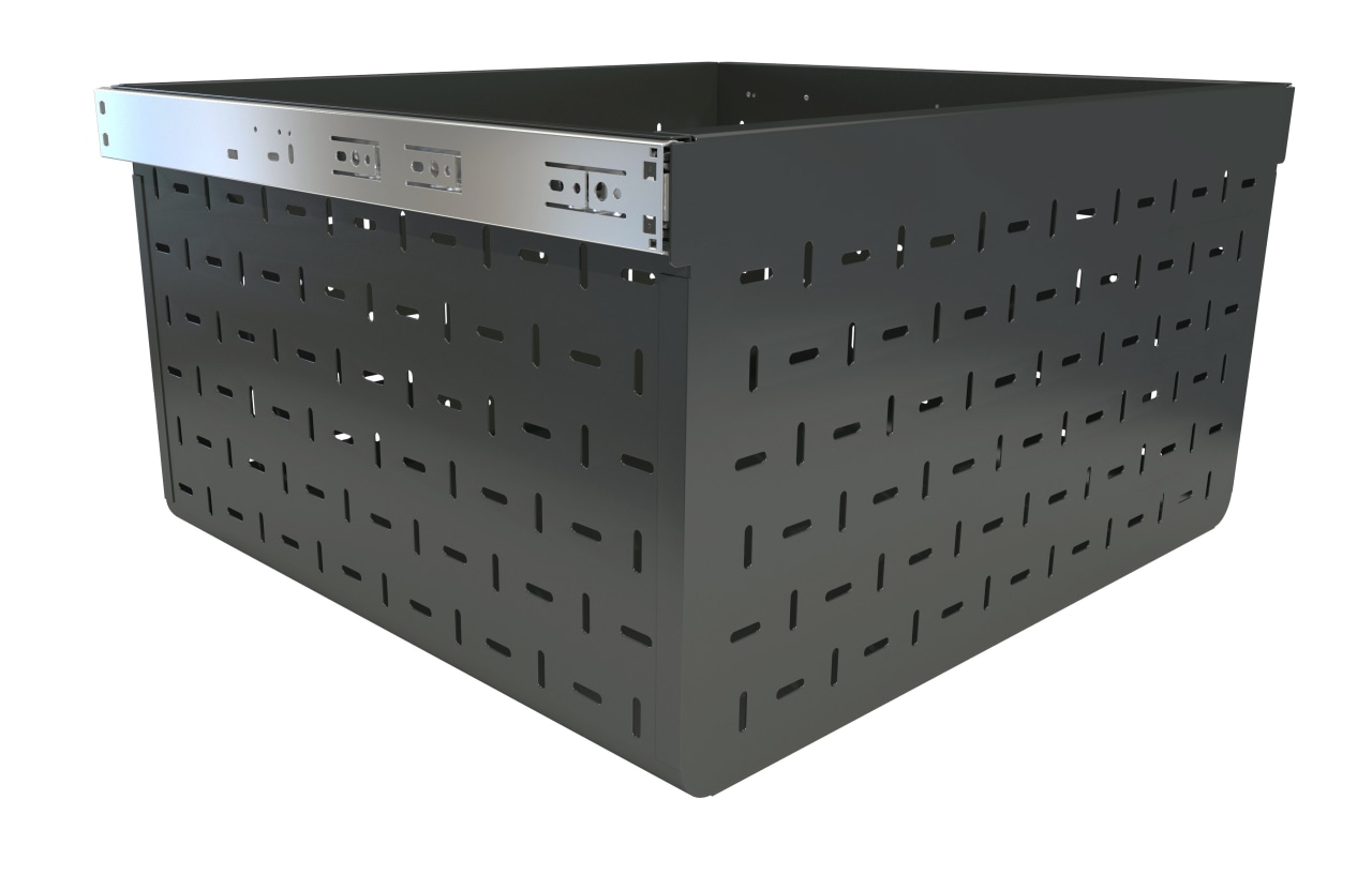 A closer look at the Tanova Ventilated Drawer chest, furniture, white, black