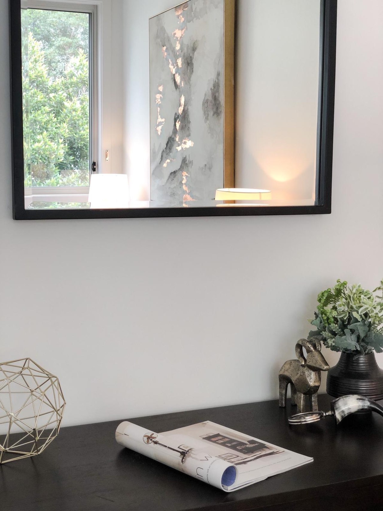 Mirrors are a great tool in winter, as 