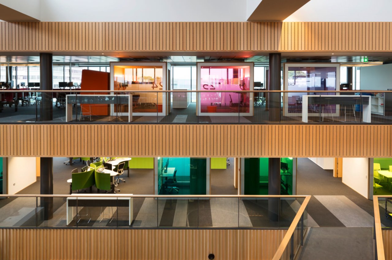 Open plan design architecture, condominium, interior design, lobby, real estate, brown