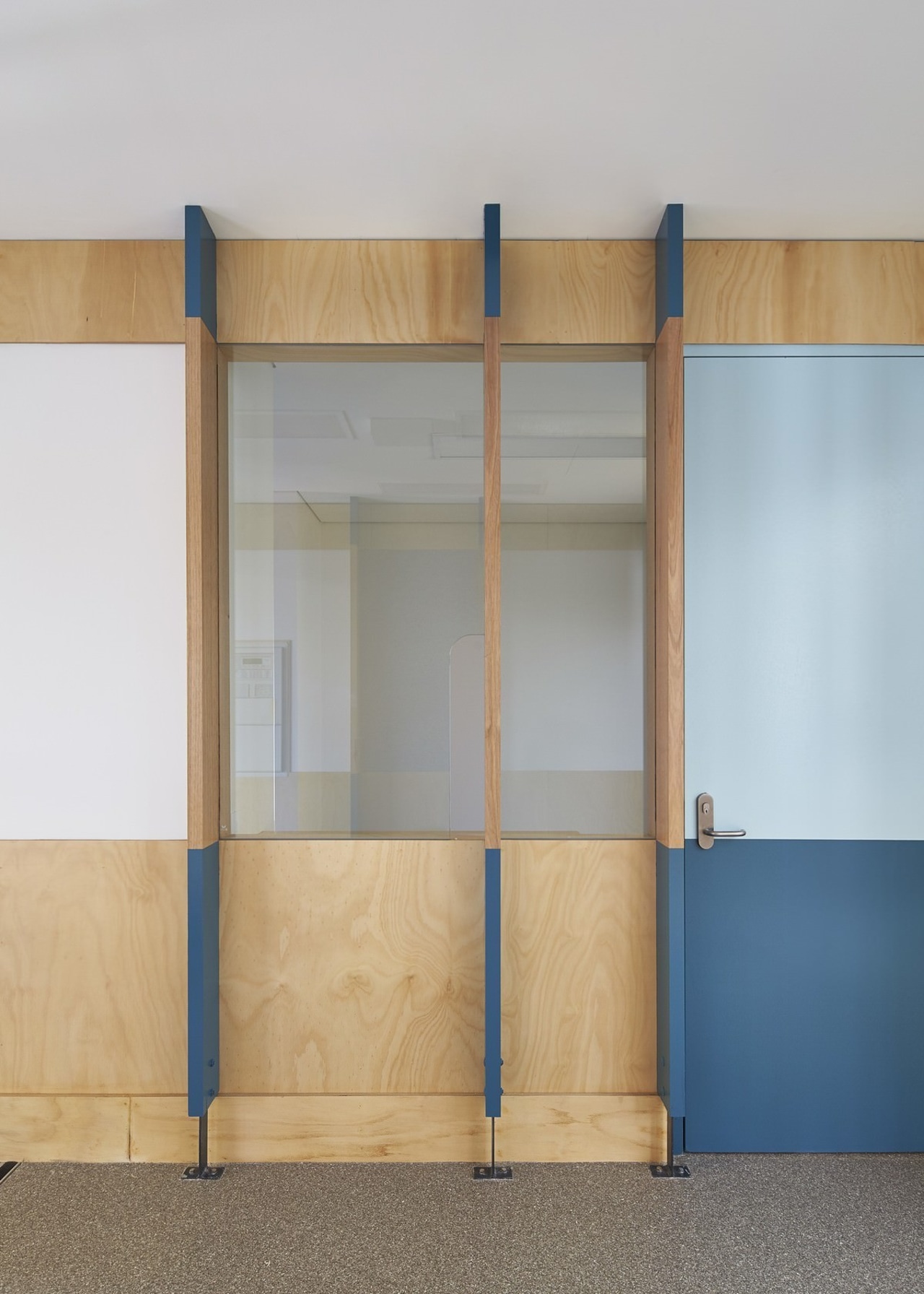 Tom Fisher House furniture, shelf, shelving, wall, wardrobe, wood, gray