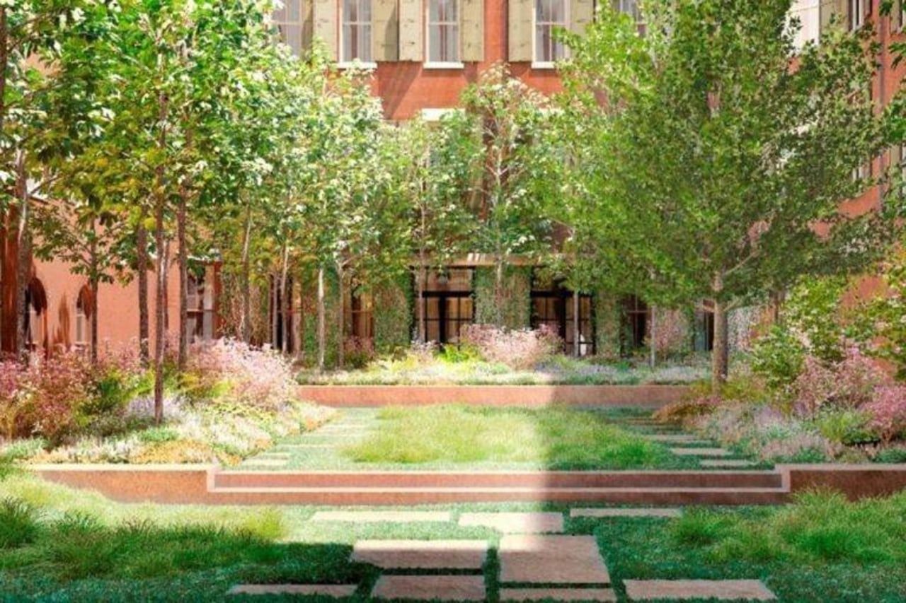 Original story from Trulia campus, courtyard, estate, garden, grass, home, house, landscape, landscaping, lawn, plant, plantation, property, real estate, residential area, tree, yard, brown, green