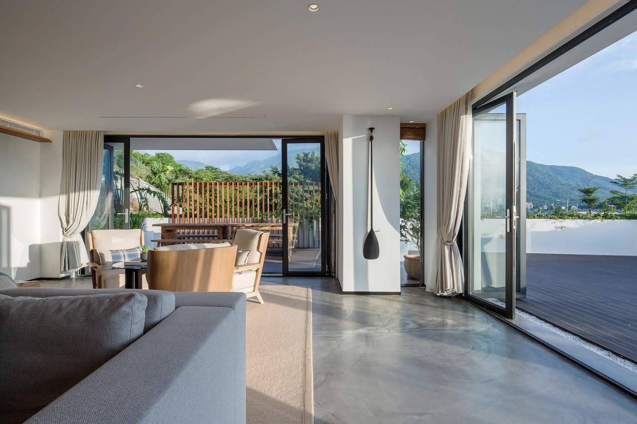 You can open up both sides of this estate, floor, home, house, interior design, living room, penthouse apartment, property, real estate, window, gray