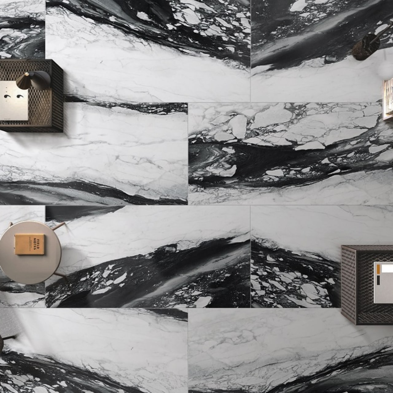 False tiles can give off an innovative black and white, snow, wall, winter, gray, black