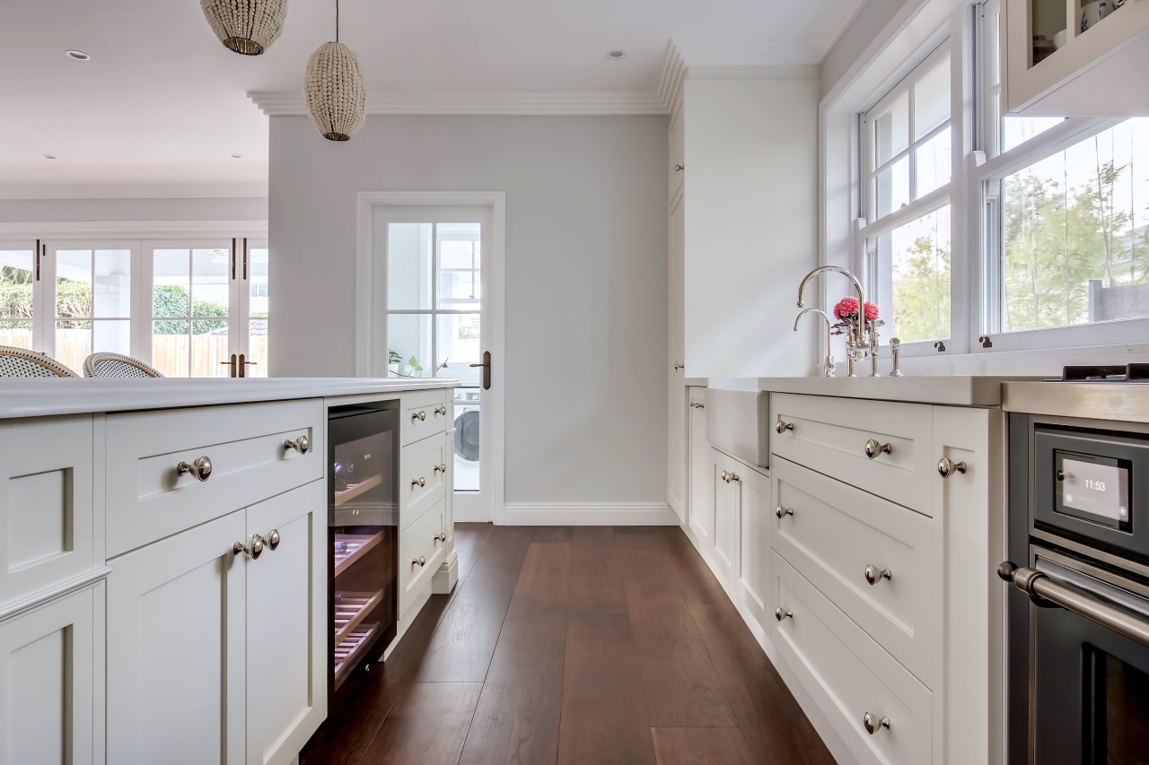 While the kitchen offers every modern convenience, its 