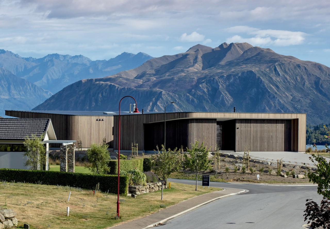 This family retreat sits high on a site 