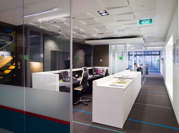 A view of the Szencorp offices in interior design, office, gray
