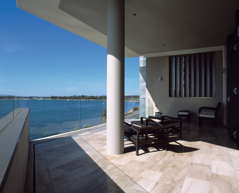 Cygen Crawley Edge Apartments have 50m² balconies that apartment, architecture, condominium, daylighting, estate, floor, house, interior design, penthouse apartment, property, real estate, sea, sky, window, black