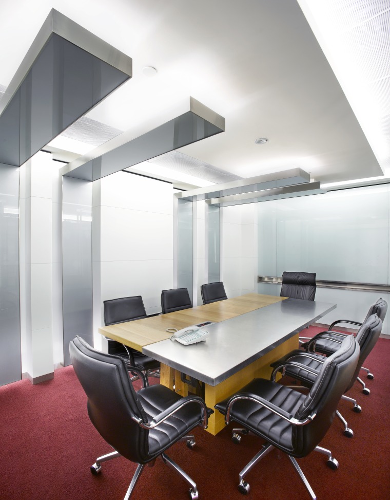 A view of the SLA offices in Kuala ceiling, conference hall, daylighting, interior design, office, product design, table, white