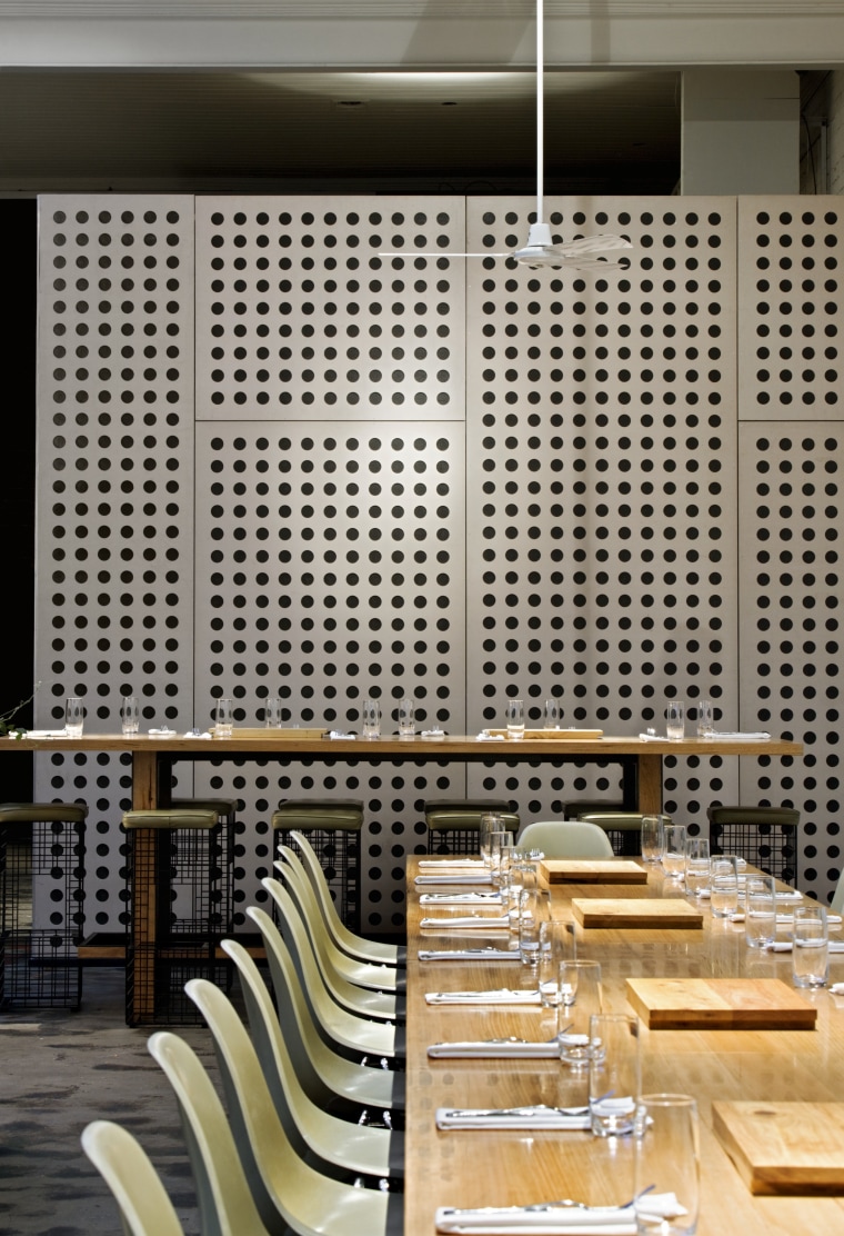 View of the cafe area at the St architecture, interior design, wall, gray, black