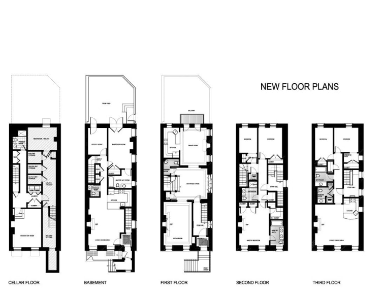 This house was remodeled by Architect Brian J. black and white, design, diagram, drawing, floor plan, font, line, monochrome, plan, product design, structure, text, white