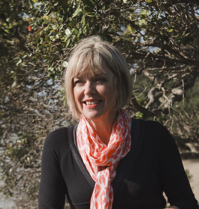 Architect Lindy Leuschke says she constantly recommends Fisher girl, neck, outerwear, plant, scarf, smile, tree, black