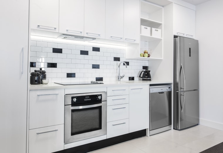 Eisno appliances, an internationally celebrated Italian fashion appliance countertop, home appliance, kitchen, kitchen appliance, kitchen stove, major appliance, product, product design, refrigerator, white