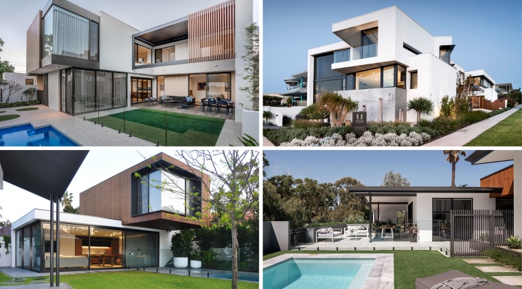 AU Homes Designer winners - apartment | architecture apartment, architecture, building, condominium, estate, facade, grass, home, house, interior design, mansion, property, real estate, residential area, roof, room, urban design, villa, window, white