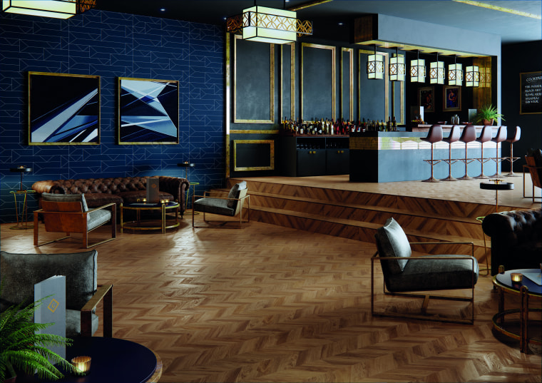 Polyflor offers modern vinyl floors in a wide floor, flooring, interior design, lobby, brown