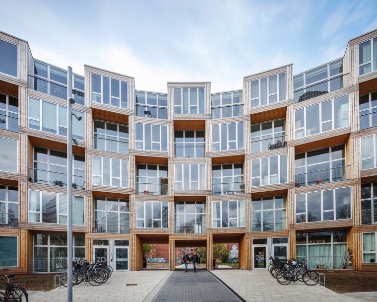 The 66 modular units at Dortheavej are arranged apartments, architecture, building, mixed condominium, homeneighbourhood, property, residential area, Bjarke Ingels Group