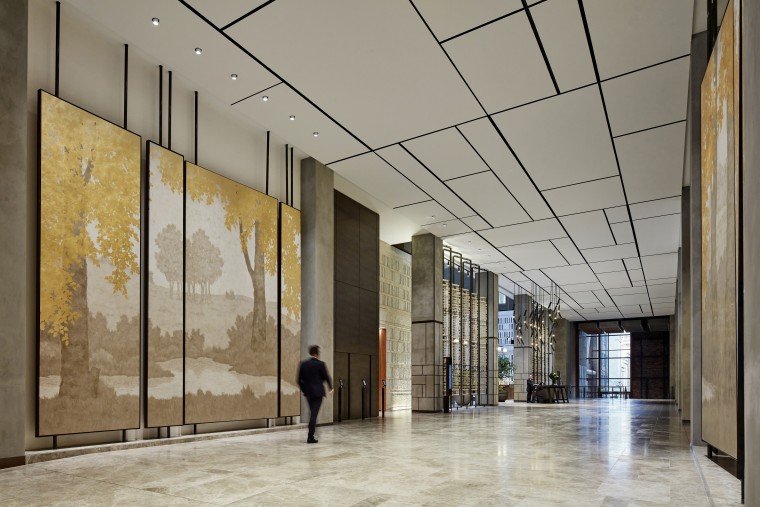 Artworks by New York based artist Yolande Milan architecture, building, ceiling, daylighting, glass, lobby, tourist attraction, gray
