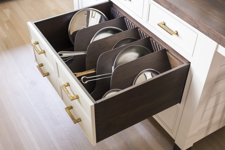 ​​​​​​​This storage-rich kitchen includes a dedicated, compartmentalised deep box, drawer, kitchen, storeage, Studio Dearborne