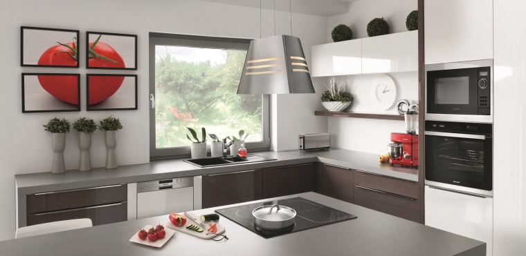 Available from Trade Depot stores or its user-friendly architecture, building, cabinetry, countertop, cuisine classique, floor, furniture, home, home appliance, house, interior design, kitchen, kitchen stove, material property, property, room, table, tile, white, gray