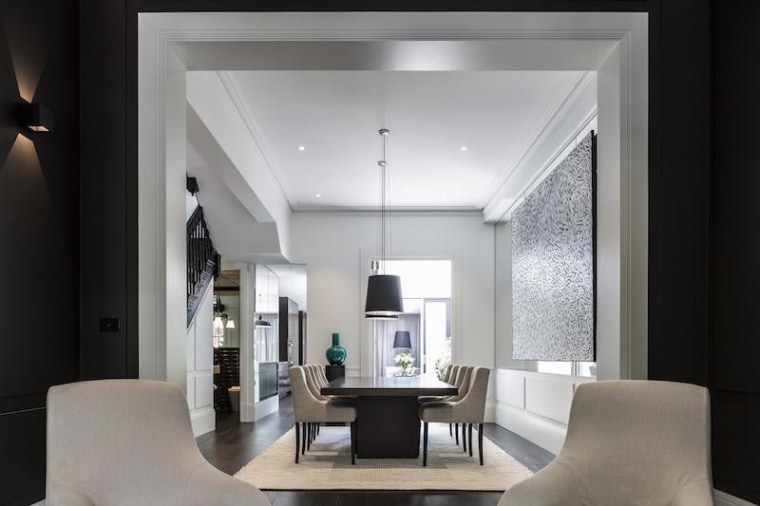 TIDA Australian Architect-Designed Renovation ceiling, interior design, living room, gray, black