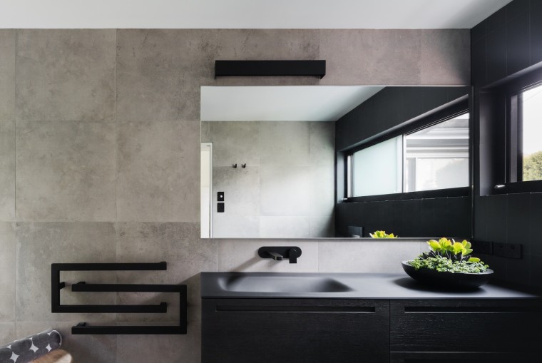 Bijl Architecture - TIDA AUS 2017 – Architect-designed architecture, countertop, floor, interior design, kitchen, sink, wall, gray, black