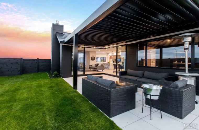 With the right furniture, shelter and fittings, you estate, home, house, interior design, patio, penthouse apartment, property, real estate, roof, black