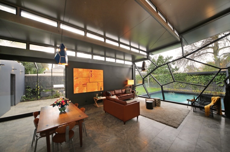 Rossetti Architects architecture, ceiling, house, interior design, lobby, loft, real estate, gray, brown
