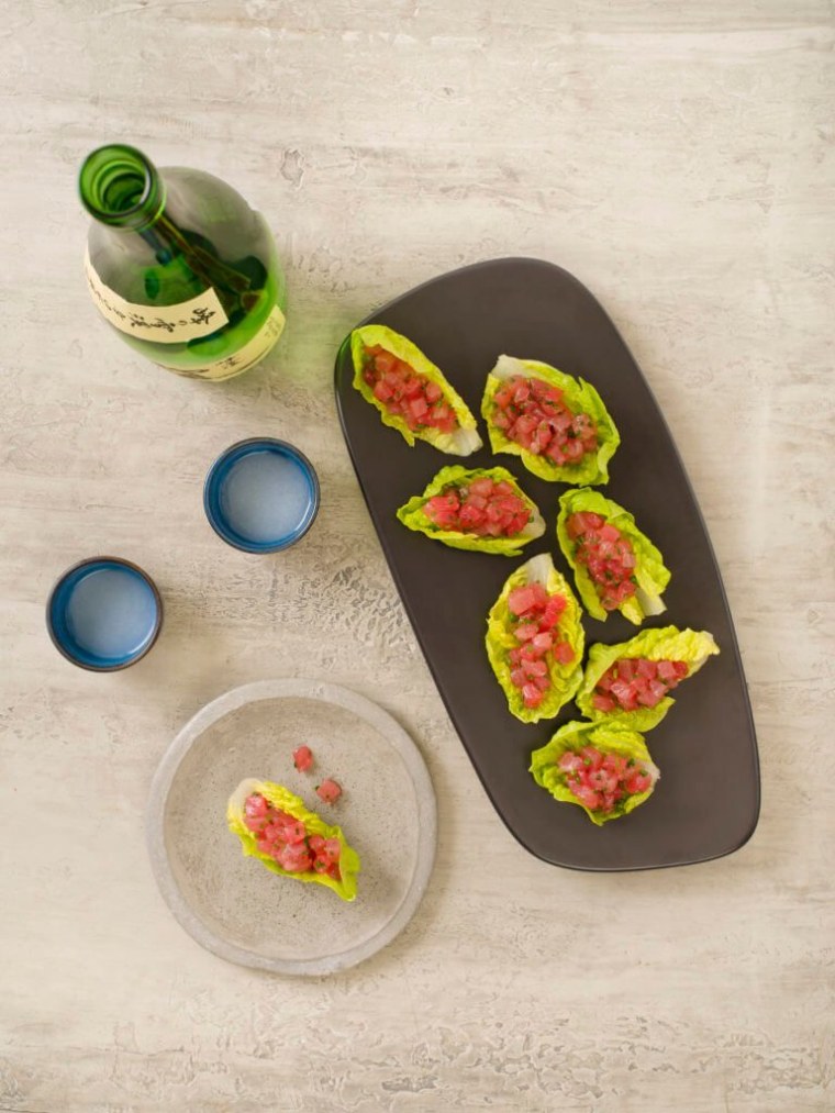 Tuna Cups – Miele cuisine, dish, dishware, food, tableware, white