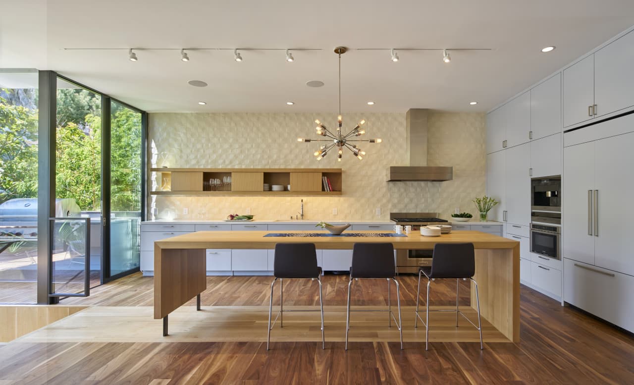 Kitchen Island And Formal Dining Table Become One Trends