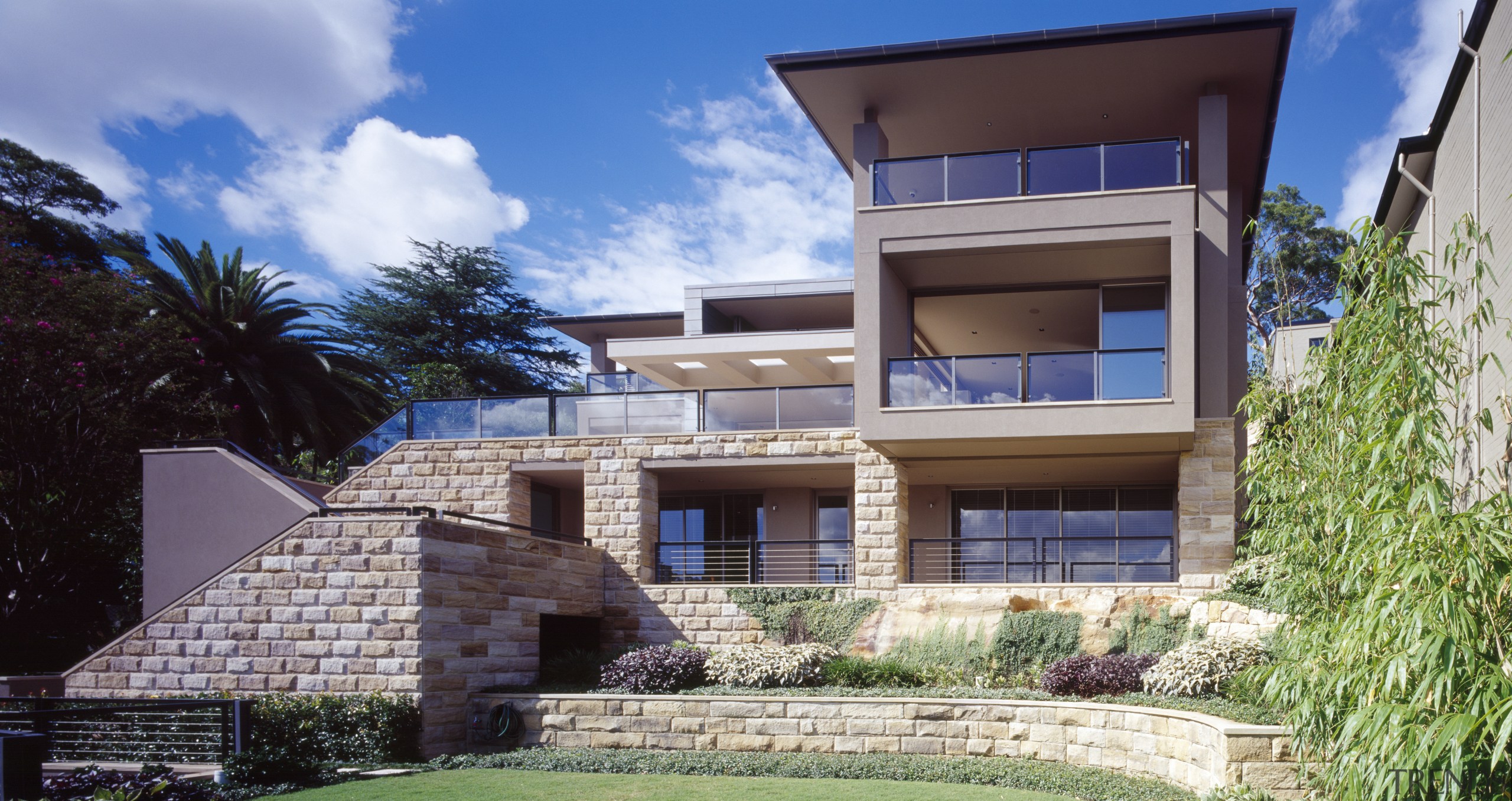 exterior view of house featuring cladding, tiled roofing, architecture, building, elevation, estate, facade, home, house, property, real estate, residential area, villa