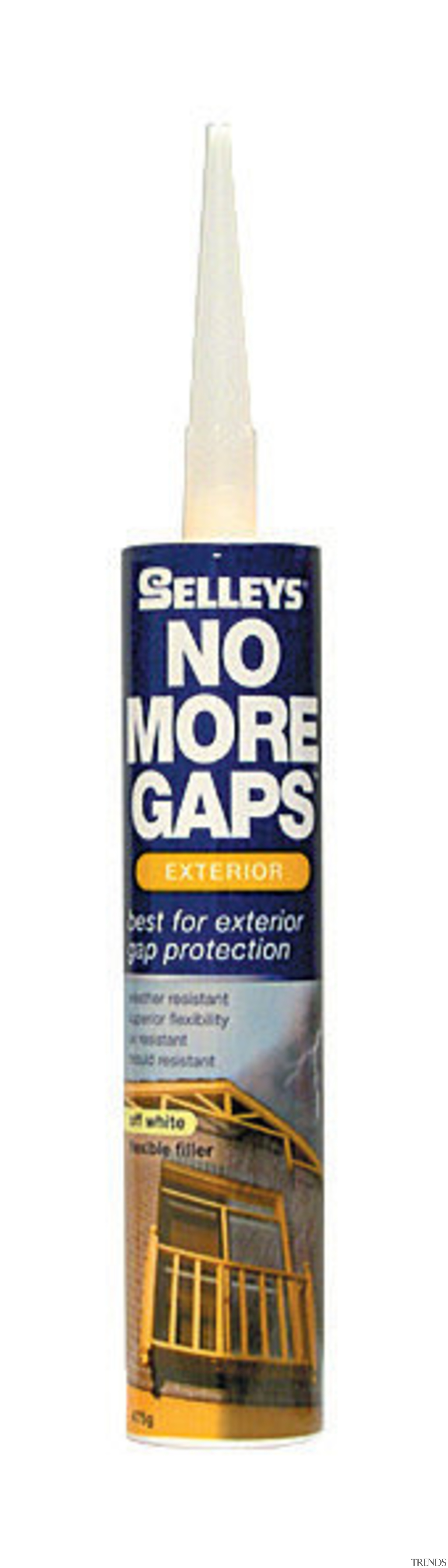 tube of Selley's No More Gaps exterior - lubricant, product, spray, white