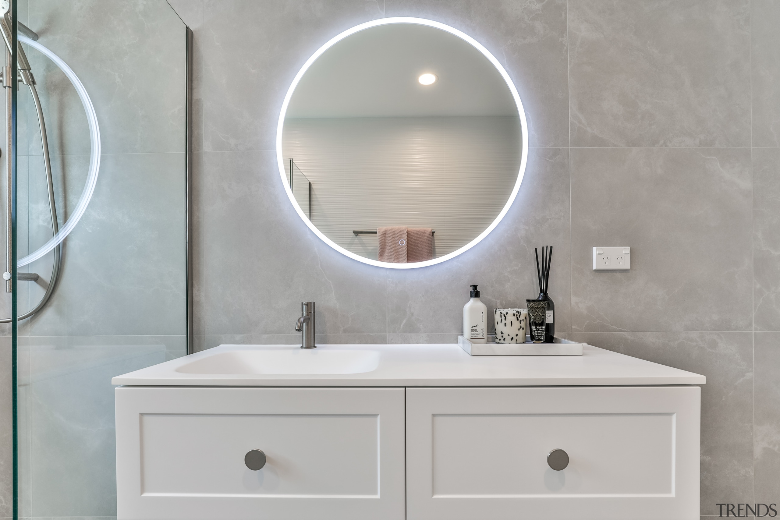 The bathroom's hard-wearing Stardust Moon – 600x600mm – 