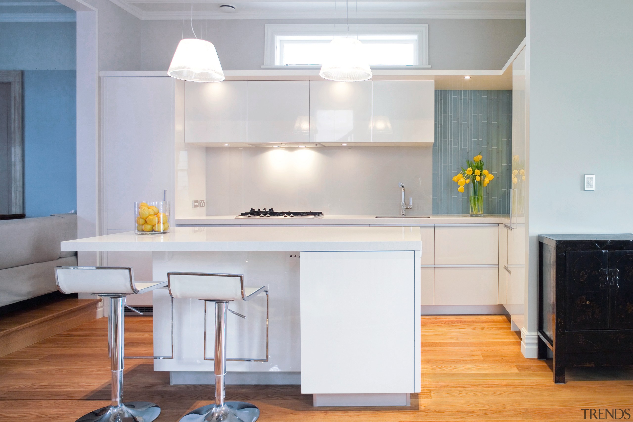 A view of the this kitchen designed by cabinetry, countertop, cuisine classique, furniture, home, interior design, kitchen, room, table, gray, white