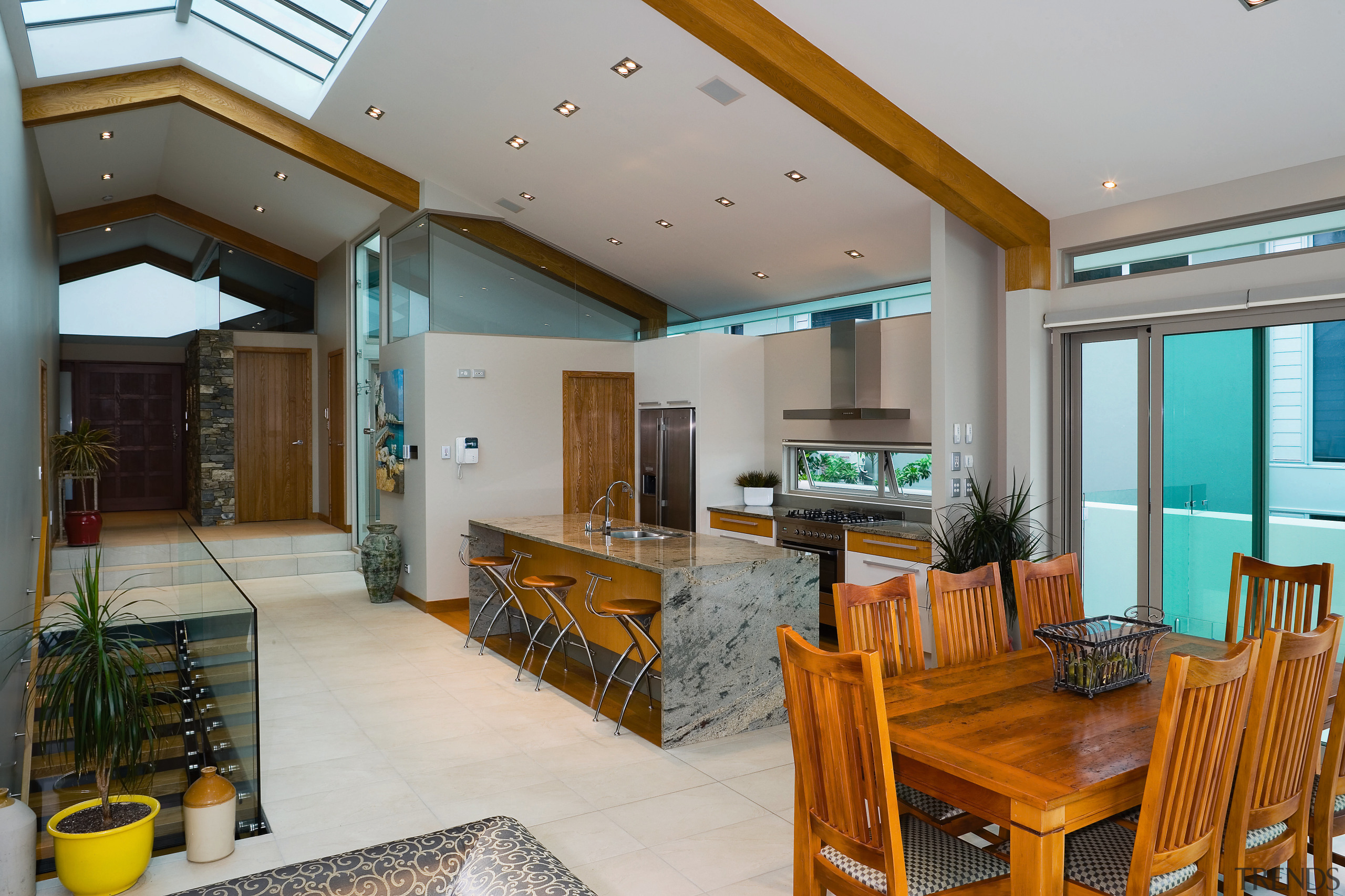 A view of a home managed by Santa ceiling, interior design, living room, real estate, gray