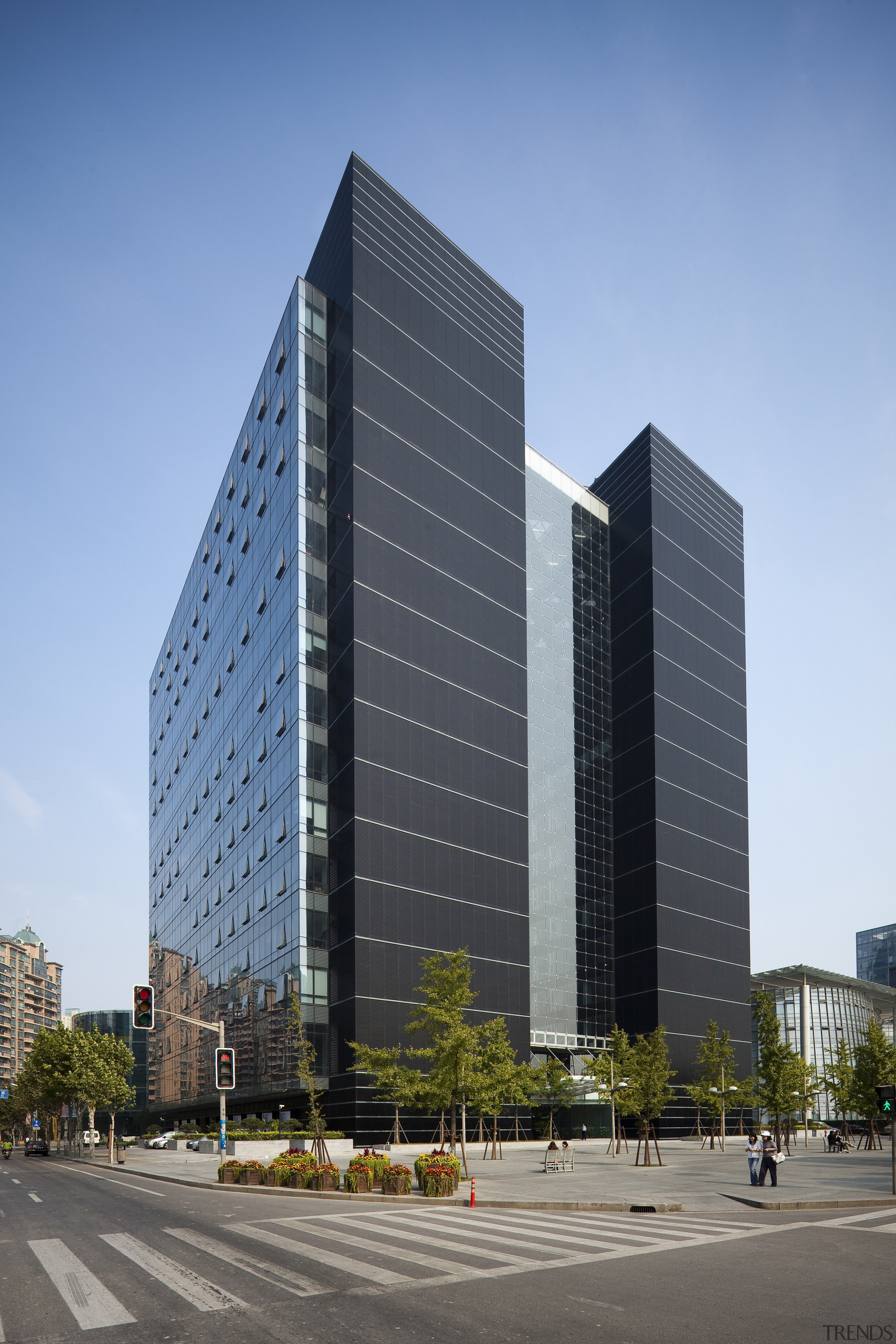 China Diamond Exchange Center - China Diamond Exchange architecture, building, city, commercial building, condominium, corporate headquarters, daytime, downtown, facade, headquarters, metropolis, metropolitan area, mixed use, residential area, sky, skyscraper, tower block, urban area, teal