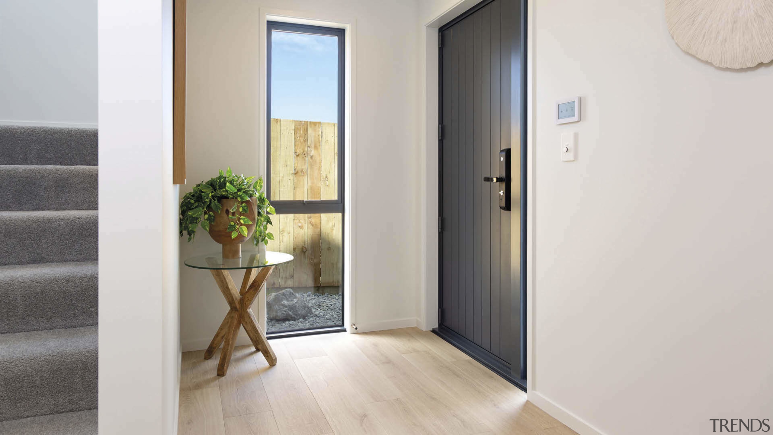 Front door and entry hall. - Spacious and 