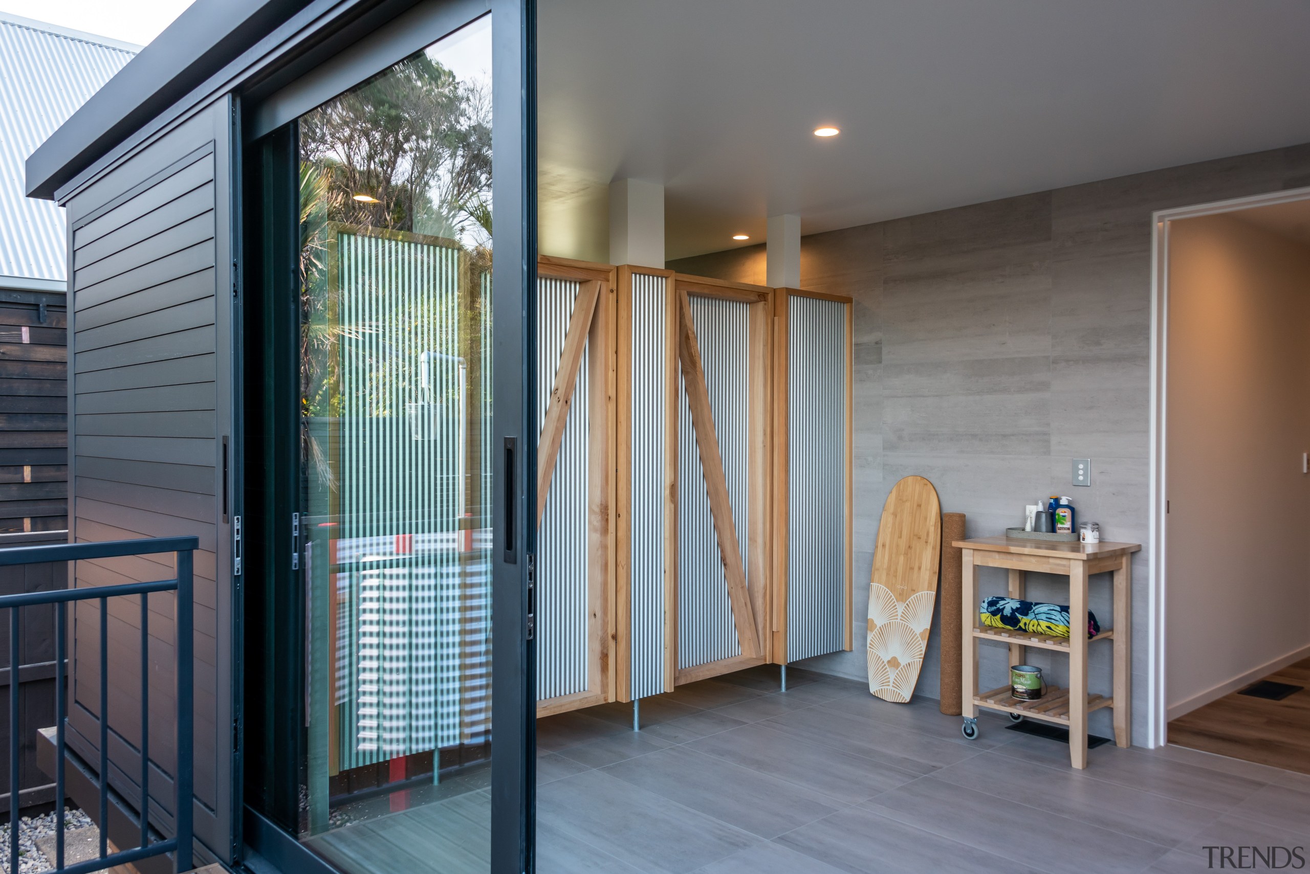 At the rear of the bach is the 